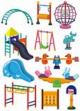 cartoon park playground icon
