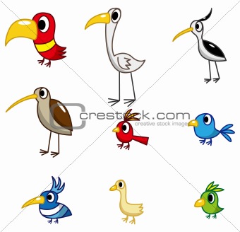 cartoon bird icon