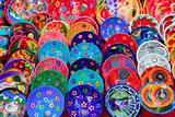 clay ceramic plates from Mexico colorful