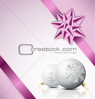 Purple Christmas card