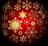 Winter - dark christmas pattern