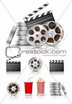 set of objects for cinematography
