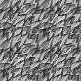 seamless monochrome pattern with abstract leaves