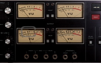 Playback recording VU Meters and knobs input output