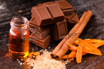 chocolate with orange and cinnamon