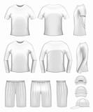 White men's clothing templates