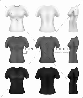 Women's t-shirt templates
