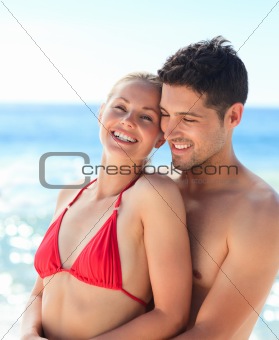 Lovely woman with her boyfriend