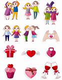 cartoon Valentine icon