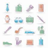 man Accessories icons and objects- vector illustration