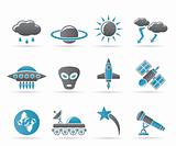 Astronautics and Space and universe Icons