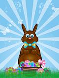 Happy Easter Day Chocolate Bunny Rabbit