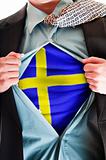 Sweden  flag on shirt
