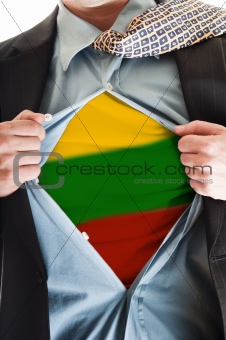 Lithuania flag on shirt
