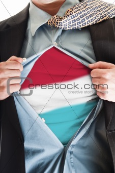 Luxembourg flag on shirt
