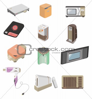 cartoon home appliance icon