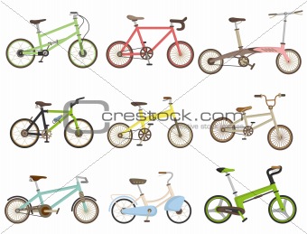 cartoon bicycle icon