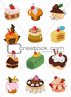 cartoon cake icon
