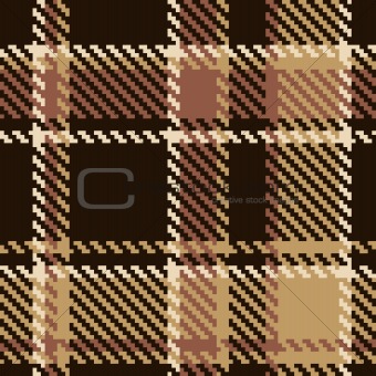 Seamless tartan brown abstract pattern