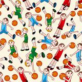 seamless basketball pattern