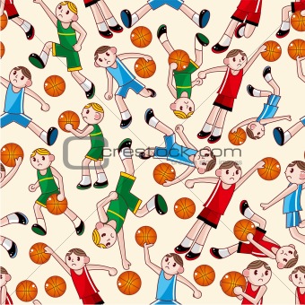 seamless basketball pattern
