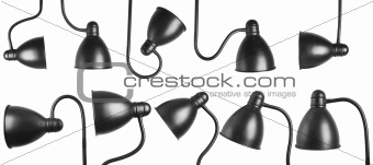 metalic black lamp
