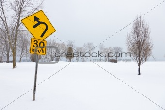 Speed limit sign 30km/h