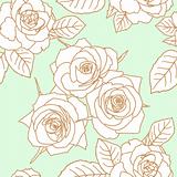 Seamless wallpaper with rose flowers