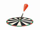 darts target isolated on white