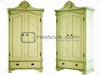 green cabinet