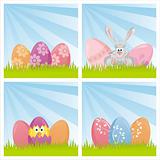 colorful easter backgrounds