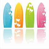 colorful surfboards