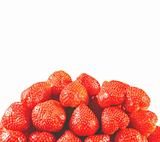 fresh sweet strawberries isolated on white