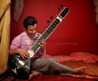 Young Sitar Musician