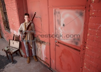 Handsome Young Bassoon Musician