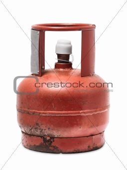 Rusty gas bottle