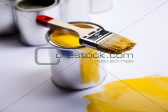 Paint and brush