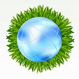 Earth with grass