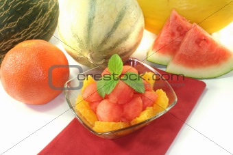 Melon orange salad