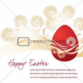 Elegant Egg for Easter holiday celebration