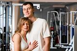 couple in gym