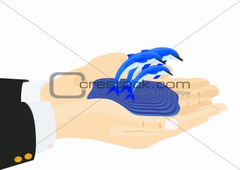Hand Dolphins