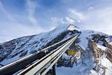 Funicular trail going to Kitzsteinhorn peak
