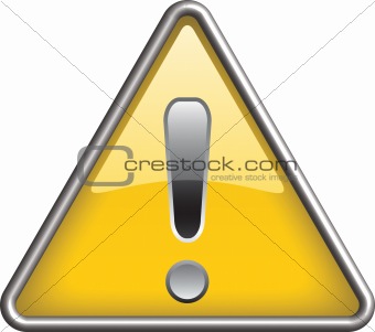 Ganarel warning icon symbol, icon