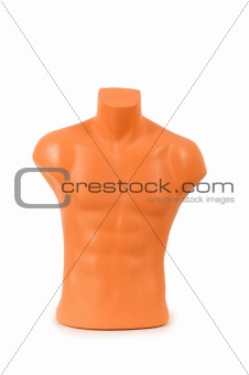 Mannequin of male body isolated on the white