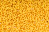 Close up of italian pasta - spiral shaped