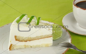 Lime Cake with Coffee