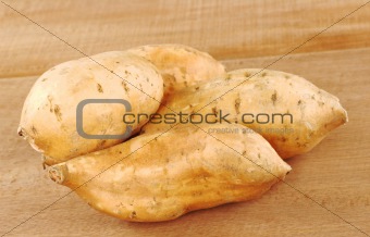 Sweet Potato on Wood