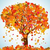 Beautiful autumn tree for your design. EPS 8