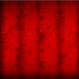 Red Seamless Geometric Patterns. Vector